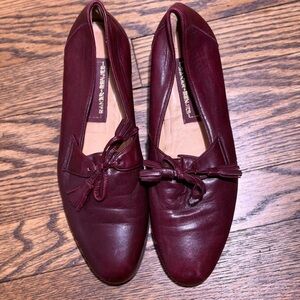 Baker Benjes Leather Shoes Burgundy Vintage size 8